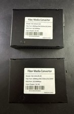 1 Pair Fiber Media Converter NH-101E/A-20 & B-20 Only 1 Charger As Is VL03 picture