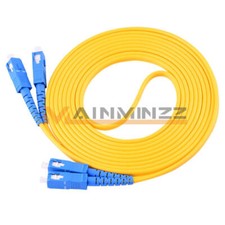 50M SC-SC UPC 9/125 Duplex Single-Mode Fiber Optic Patch Cord PVC Fiber Cable picture