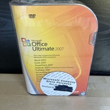 Official Microsoft Office Ultimate 2007 w Product Key NICE CONDIITION,  picture
