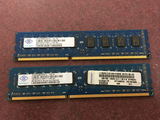 LOT OF 2 -- Nanya 8GB (2x4GB) 2Rx8 PC3-12800U DDR3-1600 Desktop Memory RAM picture
