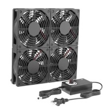 Adjustable Speed 4 Fans Cooling Pad, 4x120mm Computer Fan with AC Power Speed picture