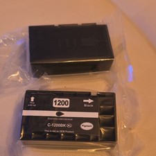 TWO Unopened. CP-1200XL BK. Black Printer Ink Cartridges. For Canon Printer picture