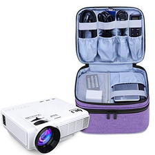 LUXJA Carrying Bag Compatible with DR.J Mini Projector, Purple picture