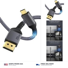 Maxonar VESA Certified USB C to DisplayPort 1.4 Cable (8K@60Hz/4K@144Hz) picture