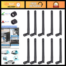 Dual Band WiFi Antenna 2.4GHz 5GHz 3dBi MIMO RP-SMA Male - 10 Pack for Router, U picture