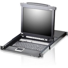 ATEN CL5716M 16-Port Slideaway 19-Inch LCD Integrated USB PS2 Combo KVM Switch, picture