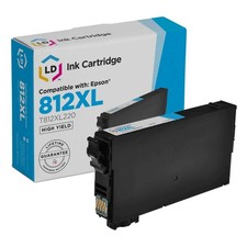 LD Ink Cartridge Replacement for Epson 812XL T812XL T812XL120 High Yield (Cyan) picture