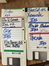 Eight 3.5 Apple IIGS Computer Game Disks On Floppy picture