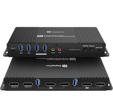 KVM Switch Displayport EDID 2 Monitors 2 Computers 4K 144Hz Hotkey Switching Y picture