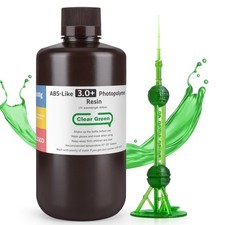 ELEGOO ABS-Like Resin 3.0 Plus Clear Green 1000G 3D Printer Resin 405nm picture