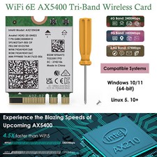 2025 Tri-Band AXE5400 NGW WiFi 6E Wireless Card Intel Bluetooth PC Wifi Adapter picture