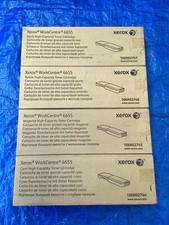 NEW Lot of 4 Xerox WorkCentre 6655 K/C/M/Y Toner Cartridge HIGH YIELD picture