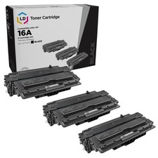 LD 3PK Reman Q7516A Black Toner Cartridge for HP 16A LaserJet 5200 5200dtn 5200t picture