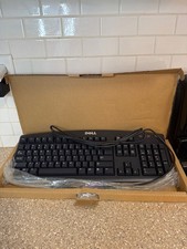 New Dell SK-8110 PS/2 Wired Keyboard Black Retro PC Vintage 7N242 SK8110 picture
