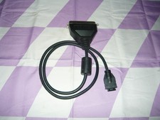 Vintage Adaptec Slim SCSI 26 Pin PC Card to 50 Pin Centronics SCSI Cable Used picture