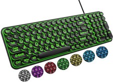 QUASIO Large Print Backlit Keyboard, Wired USB Lighted Computer Keyboards picture
