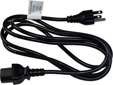 Lot of 6ft Heavy-Duty AC Cord 10A 18AWG IEC-C15 to NEMA 5-15P IEC-320-C15 Black picture