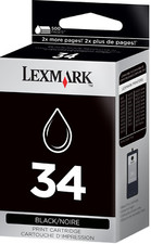 New Genuine Lexmark 34 Black Ink Cartridge P Series P915 P8350 Z Series Z1420 picture