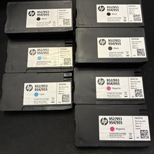 HP 952/953 954/955 3 Black 2 Cyan 2 Magenta Inkjet Ink OEM Cartridges See Desc picture