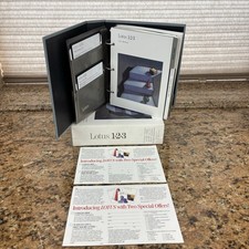 VTG LOTUS 123 1-2-3 Software Release 2.01 Floppy Disk Manual Reference 1986 IBM picture