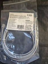 Cables To Go Model 02970 7 ft. RJ11 Modular Telephone Cable Male to Male (16710- picture