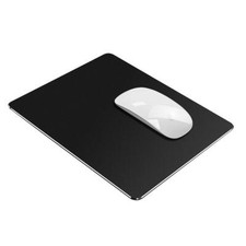 Hard Metal Mouse Pad for Desk Black Metal Aluminum Mouse Pad Mat Smooth Magic picture