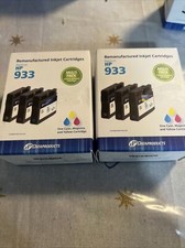 2 Pack DataProducts Inkjet Printer Ink Cartridge HP 933 Cyan Magenta Yellow picture