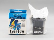 Genuine Brother LC21C Cyan & LC21BK Black Inkjet Exp 2006 Sealed picture