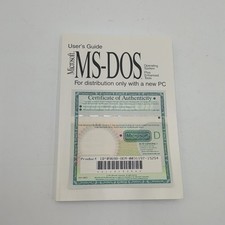 Microsoft MS Dos 6.22 Upgrade Operating System Users Guide w/ COA (NO SOFTWARE) picture