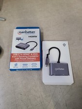 Manhattan USB-C to HDMI & VGA 4-in-1 Converter Power Delivery 130691 picture