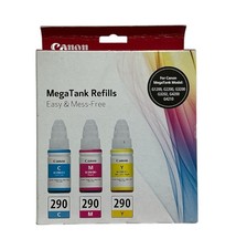 Canon Genuine GI-290 MegaTank Refills Cyan Magenta Yellow Sealed picture