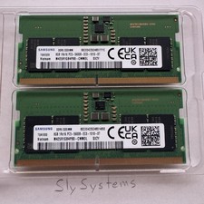 Samsung 16GB Kit (2x8GB) DDR5-5600 SODIMM Laptop RAM PC5-5600B 1Rx16 picture