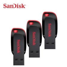 3 X SanDisk 32GB Cruzer Blade USB Flash Drive Memory Stick TRIPLE PACK -UK picture