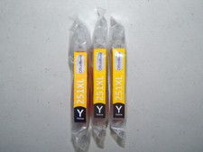 Lot of 3 Office World Compatible Ink Cartridge Replacement 251XL Yellow FREESHIP picture