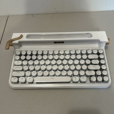 Pena White Chrome Keyboard - Retro Design, Pre-Owned, Full Box picture