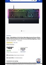 BRAND NEW & SEALED Razer BlackWidow V4 Full-Size Wired USB-C Chroma RGB Keyboard picture