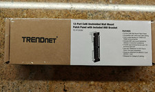TRENDnet 12-Port Cat6 TC-P12C6V Unshielded Wall Mount Patch Panel w/89D Bracket picture