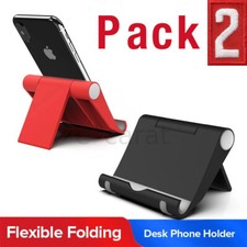 2 Pack Universal Foldable Desk Cell Phone Holder Mount Stand for Samsung iPhone picture