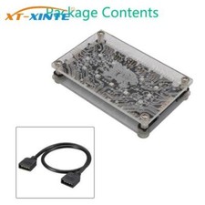 XT-XINTE 12V RGB Hub with Magnetic Standoff for ASUS/MSI 12V 4Pin LED Controller picture