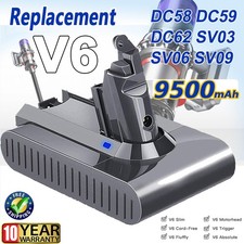 For Dyson V6 DC58 DC59 DC61 DC74 Animal Handheld Cleaner 9500mAh Battery picture