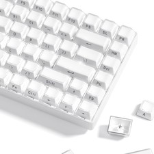 Lusterfly Jelly Keycaps - White 60% 65% 75% 100% Mechanical Keyboard Keycaps picture