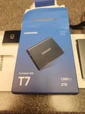  Samsung Portable T7 2TB USB-C to USB-C SSD MU-PC2T0T Tested Good picture