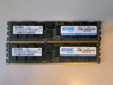 32GB (2x16GB) Elpida PC3-14900R DDR3 ECC REG Server RAM EBJ17RG4BFWD-JS-F picture