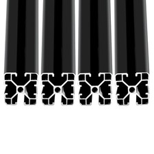 4 PCS 4040 TSlot Extruded Aluminum Profile 400mm Black Extrusion European picture