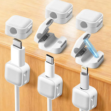 Art3D 8-Pack Magnetic Cable Clips, Cord Organizer, Office Cable Management picture