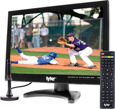 14” Portable TV LCD Monitor 1080P Rechargeable Lithium Battery Operated, 2 Anten picture