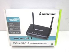 IOGEAR (GWU647) Universal Black 5-Port Wi-Fi N Ethernet Hub  picture