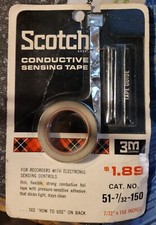 3M Scotch Conductive Sensing Tape cat no. 51-7/32-150 New Old Stock picture