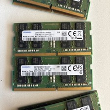 Samsung 32GB (2x16GB) DDR4 SO-DIMM PC4-3200AA 260-Pin Non-ECC M471A2K43DB1-CWE picture
