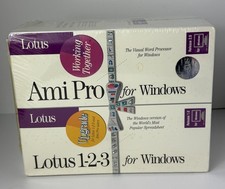 Lotus 1-2-3 for Windows 1.0 Ami Pro 2.0 New Sealed Box picture